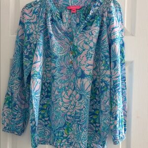 Lilly Pulitzer Elsa Silk Top,